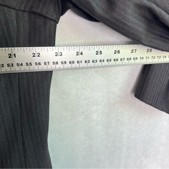 HICKEY FREEMAN 100% Worsted Wool Two Button Blazer Sz 48L Grey Blue - Picture 5 of 7